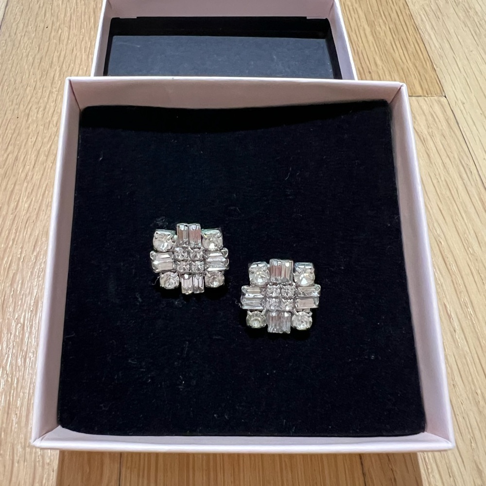 Stella + Ruby Statement Crystal Stud Earrings - image 4